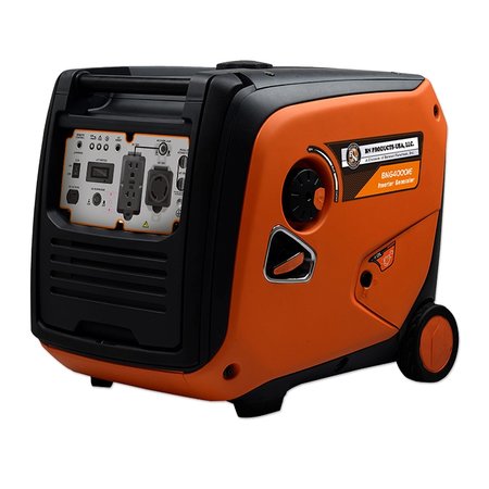 Bn Products Usa Portable and Inverter Generator, Gasoline, 3,500 W Rated, 4,000 W Surge, 120V AC/12V DC BNG4000iE